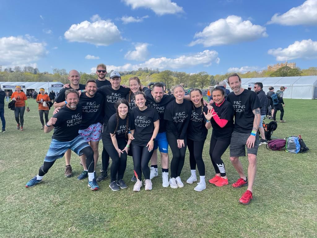 Fine & Country East Midlands agents take part in the Tough Mudder for charity.